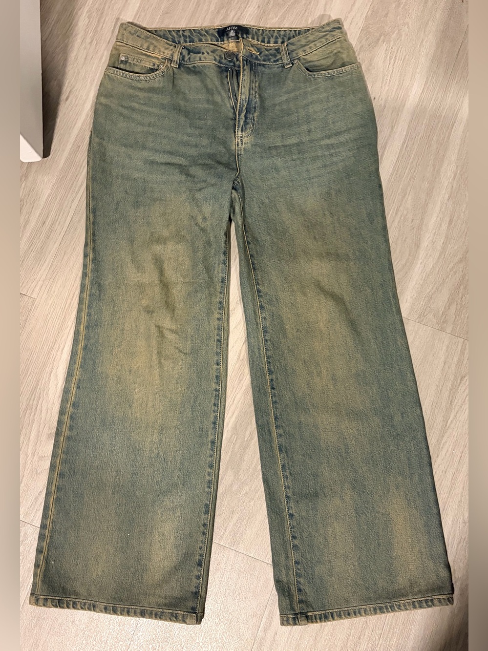 Women’s Wide-Leg Jeans in Faded dusty Blue